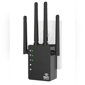New Black WiFi Range Extender